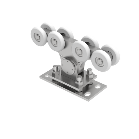 Vozík nosný Zn+NYLON, profile 90x99mm