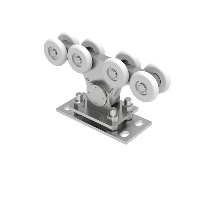 Vozík nosný Zn+NYLON, profile 90x99mm