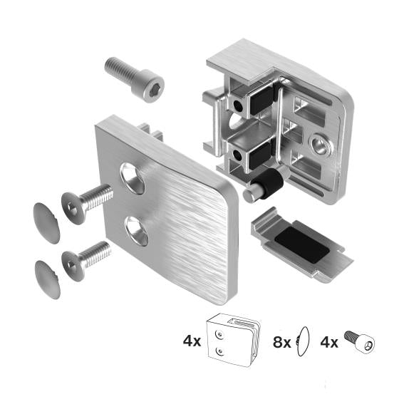 Držiak výplne skla - set