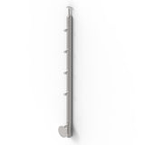 Stĺpik, bočné kotvenie - na schody AISI304, D42,4x