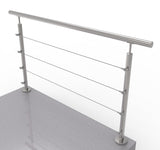 Nerezové lankové zábradlie, 1500x900mm