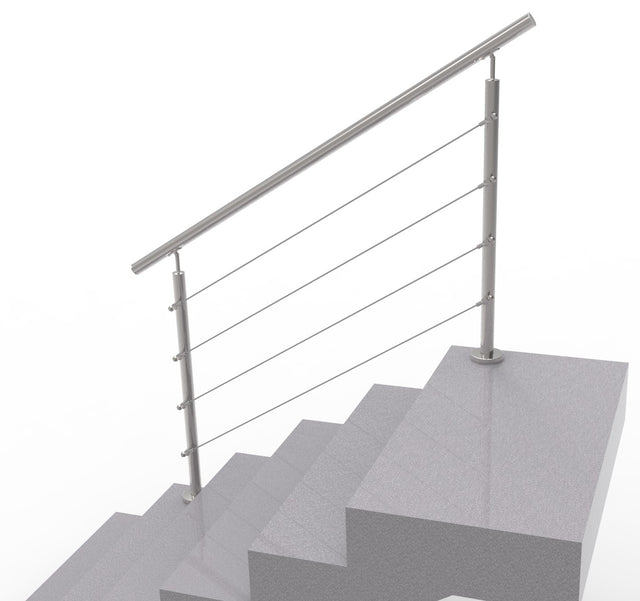 Nerezové lankové zábradlie na schody, 1500x900mm