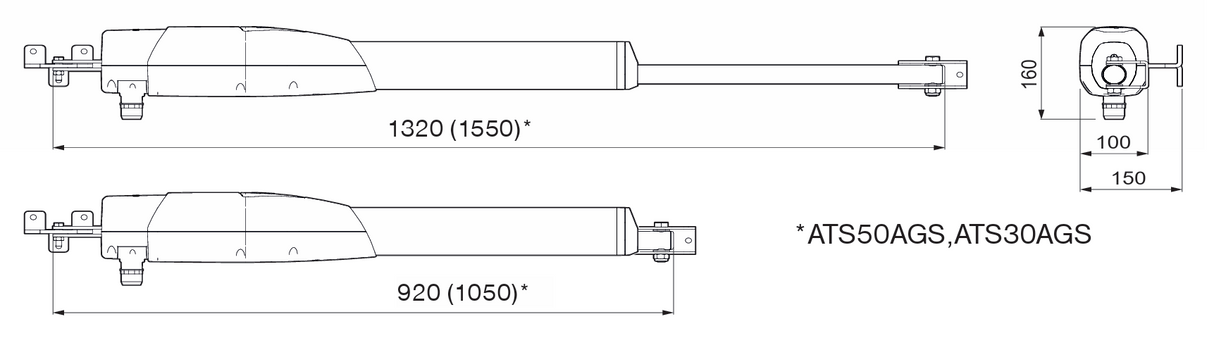 CAME pohon pre krídlovú bránu