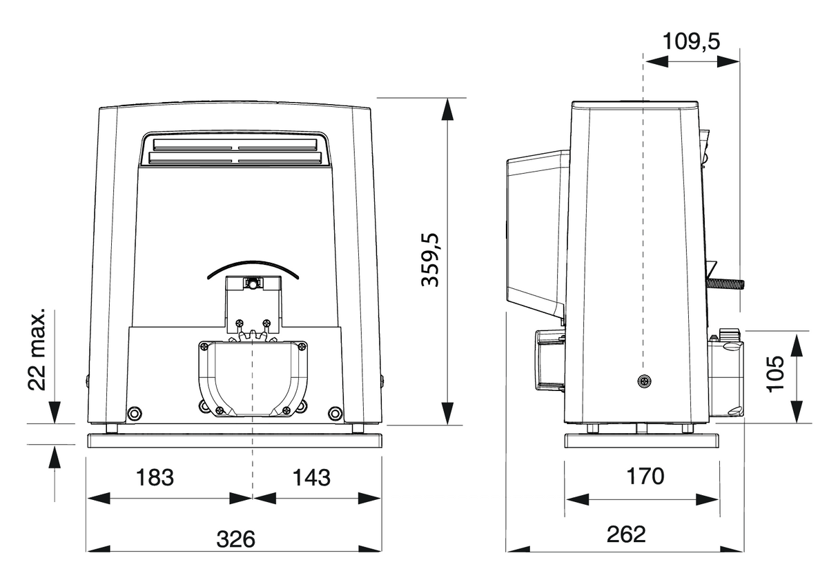Aut. motor s elektronikou 1200kg