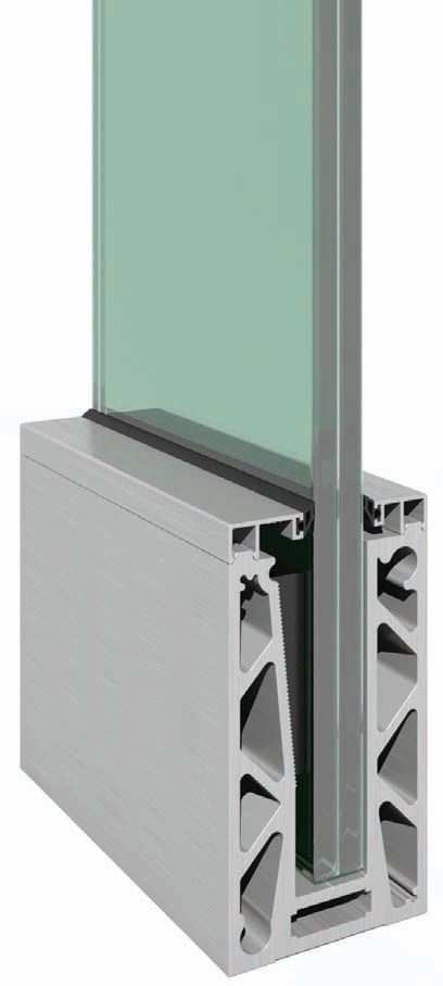 Celosklenené zábradlie-profil dutý-vrchné kotvenie