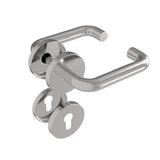 Kľučka so štítkom - pár, AISI 304, K320