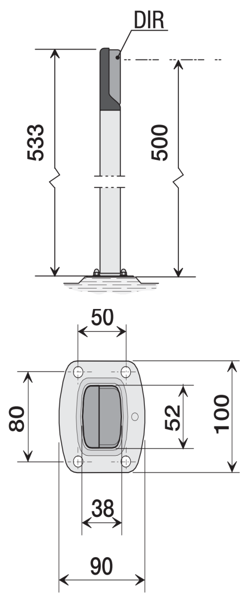 Stĺpik na fotobunky