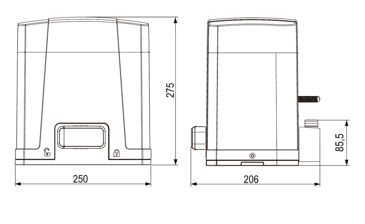 ROLLKIT motor pre posuvnú bránu do 400kg