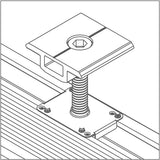 Stredová svorka 30-40mm rámu FV panela