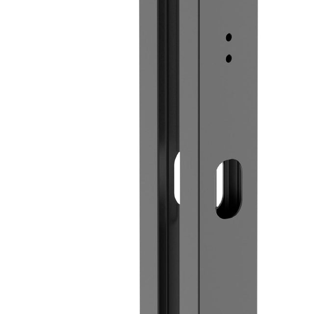 Hliníkový stĺpik 50x60 s otvormi pre zámkovu krabicu-1850mm R7016