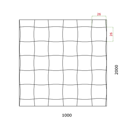 Dizajnový 3D plech, t1,2mm - Zn