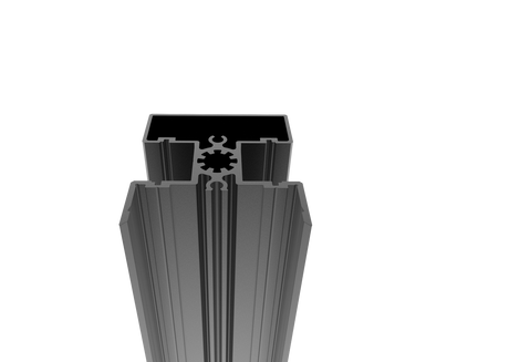 Hliníkový plotový stĺpik 50x60-925mm R7016