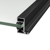 Zárubňový profil pre sklenené dvere