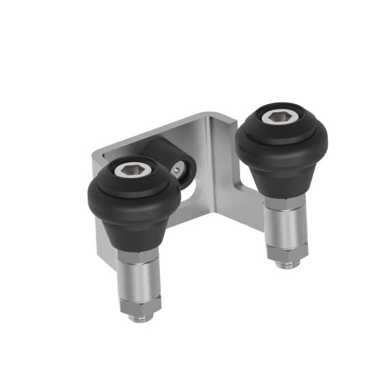 Horný nábeh, Inox, b60mm, black rubber