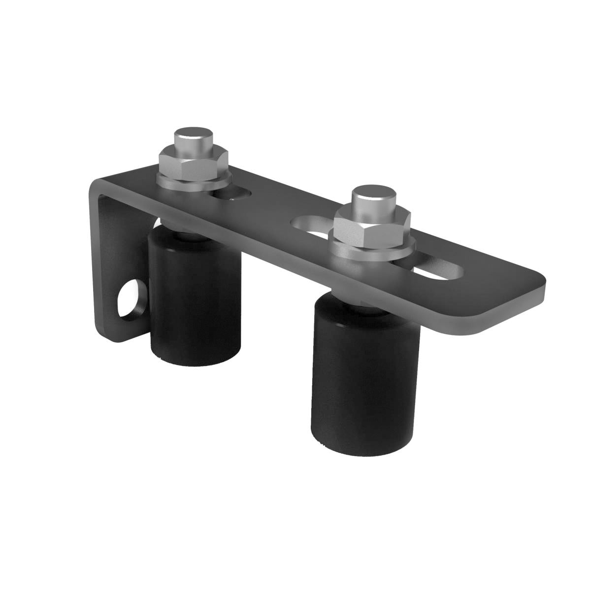 Koliesko nylonové s konzolou, Zn, antracit