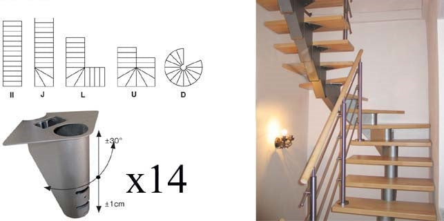 Schodisko SEGMENT NS270 sada Vmax 2680mm Vmin 2420