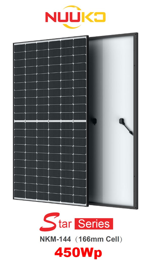 Fotovoltický panel NUUKO 450Wp s čiernym rámom