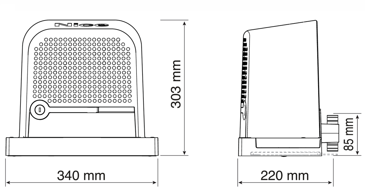 NICE pohon pre posuv. brány, HI-SPEED