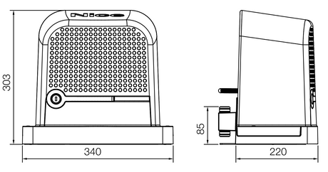 NICE pohon pre posuv. brány, max 600kg