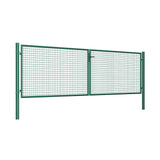 Brána 2kr. ROUND ZnPVC 4000x1200mm, zelená