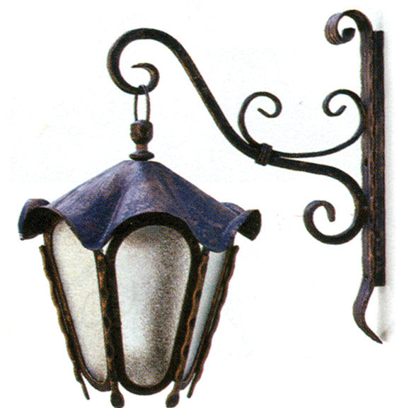 Lucerna na stenu dekoratívna 460x400mm, Fe, patina