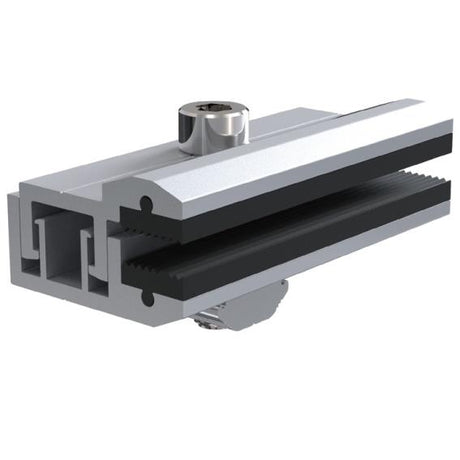 Koncová svorka TEC na bezrámovy FV panel dvojsklo