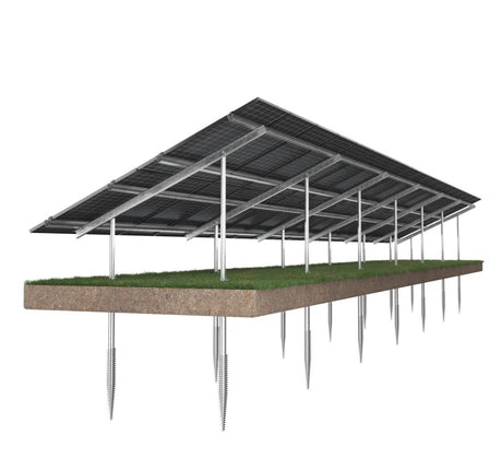 Pozemná skrutkovaná konštr. pre 24 panelov