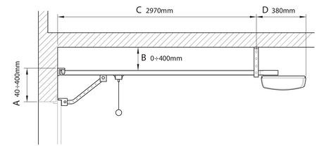 Kompl. garáž. systém NICE - pohon a dráha,max 11m2