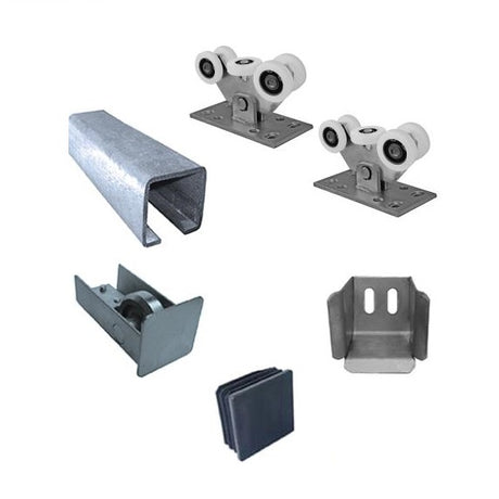 Sada pre posuvnú bránu do 4m, Zn, NYLON, 60x60mm