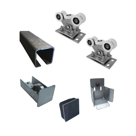 Sada pre posuvnú bránu do 4,5m, Fe, NYLON, 70x70mm