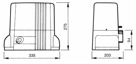 NICE pohon pre posuv. brány, set, max 1500kg