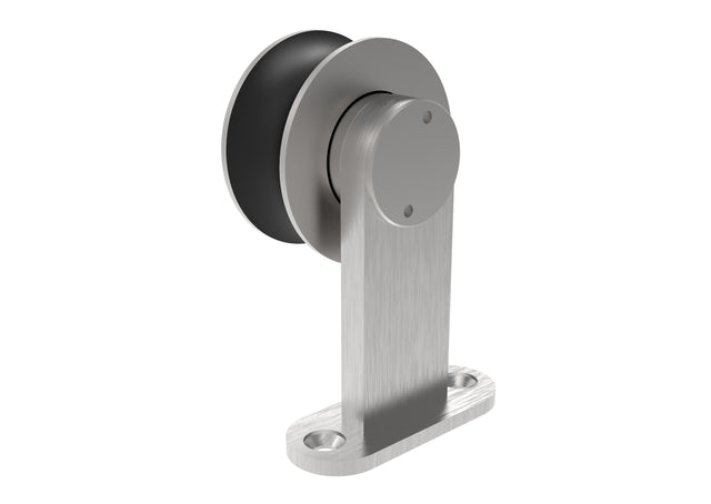 Posuv - vozík na tyč pre drevené dvere AISI304, D2