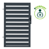 Bránka 1kr. Oceľová SAFIR 900x1500mm, Grafitová sivá