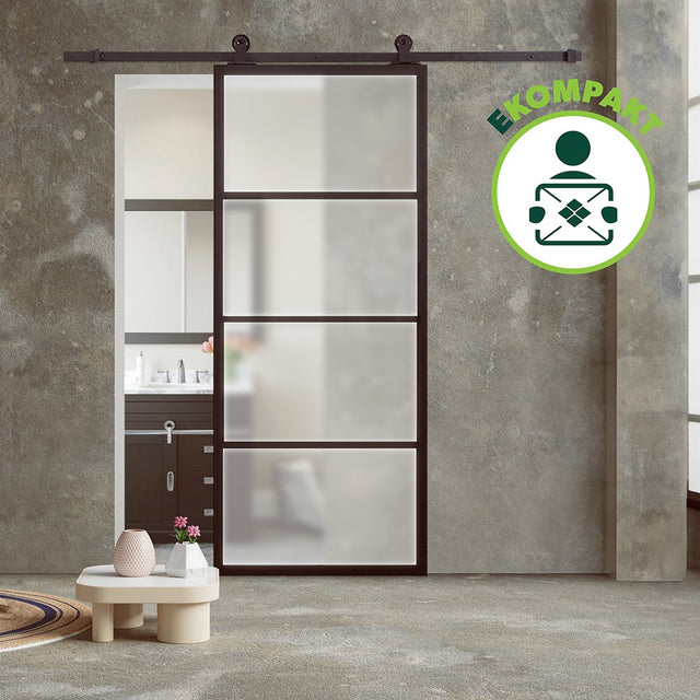 Dvere s kovaním Simplex Hliníkové 01 čierne FST