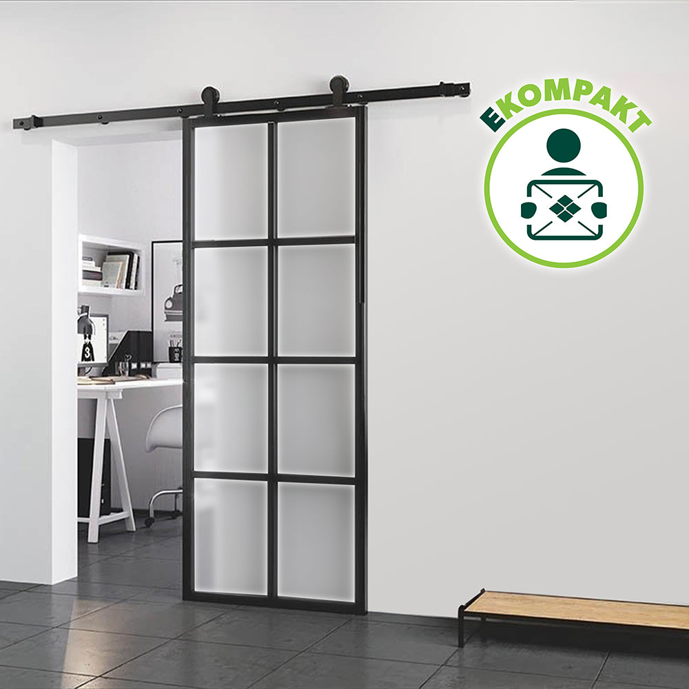 Dvere s kovaním Simplex Hliníkové 02 čierne FST