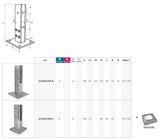 Spigot - kotviaci stĺpik pre sklo