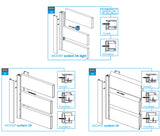 Set hliníkového plotového adaptéra pre výplne 20-26 - 1200mm