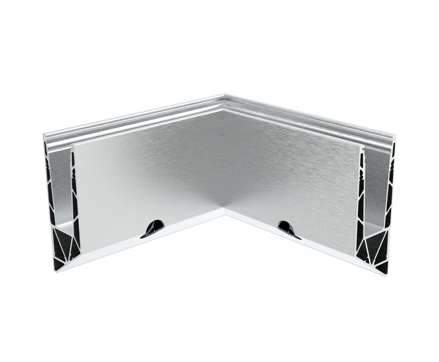 Celosklenené zábradlie-profil-bočné kotvenie