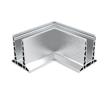 Celosklenené zábradlie-roh. profil-vrchné kotvenie