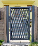 Bránka hliníková 1kr. 1000x1500mm ťahokov antracit