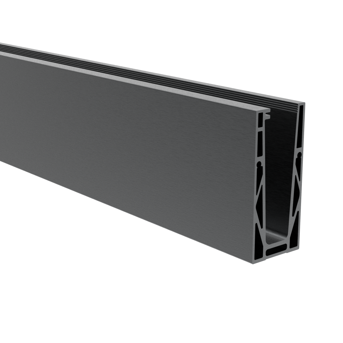 Celosklenené zábradlie-profil dutý-vrchné kotvenie