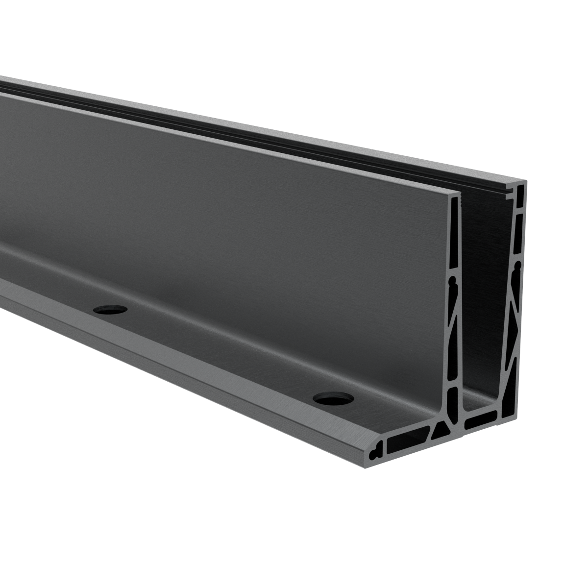 Celosklenené zábradlie-profil dutý-vrchné kotvenie