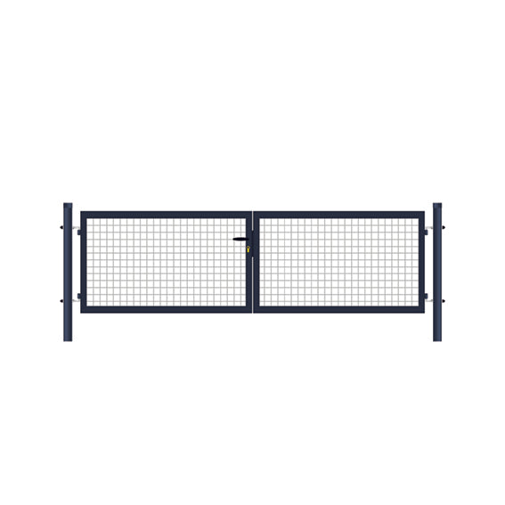 Brána 2kr. Eco ZnPVC 3600x1000mm antracit