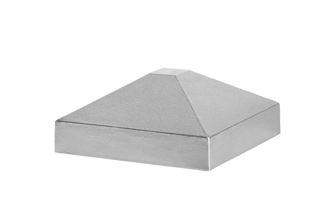 Hliníková strieška stĺpika 80x80 ihlan - natural