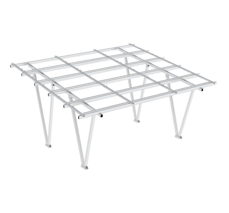 Carport pre 2 vozidlá - hliníková konštrukcia