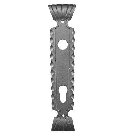 Štítok bránový zdobený 260x55, t3, d20mm