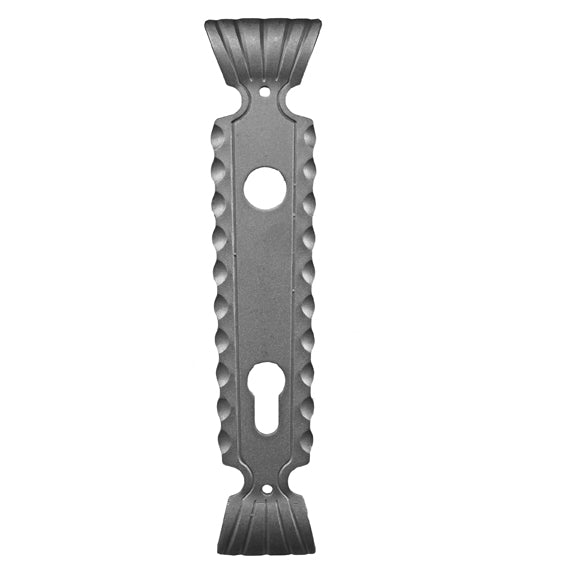 Štítok bránový zdobený 260x55, t3, d20mm