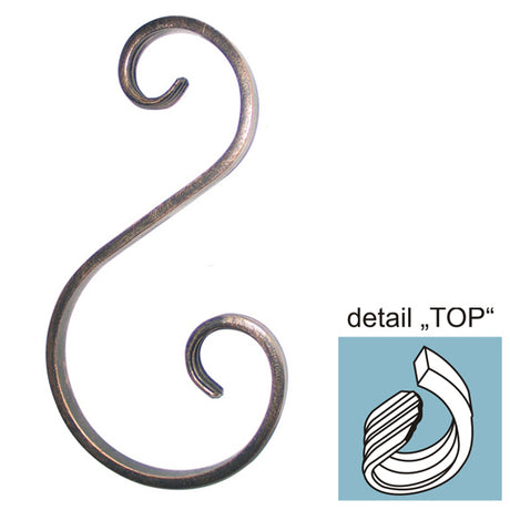 Element tvaru-S h300, b130/70, 12x6mm