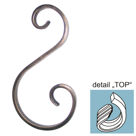 Element tvaru-S h300, b130/70, 12x6mm