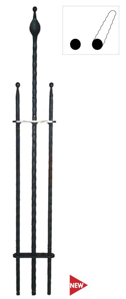 Tyč s hrotom h900mm, D12mm